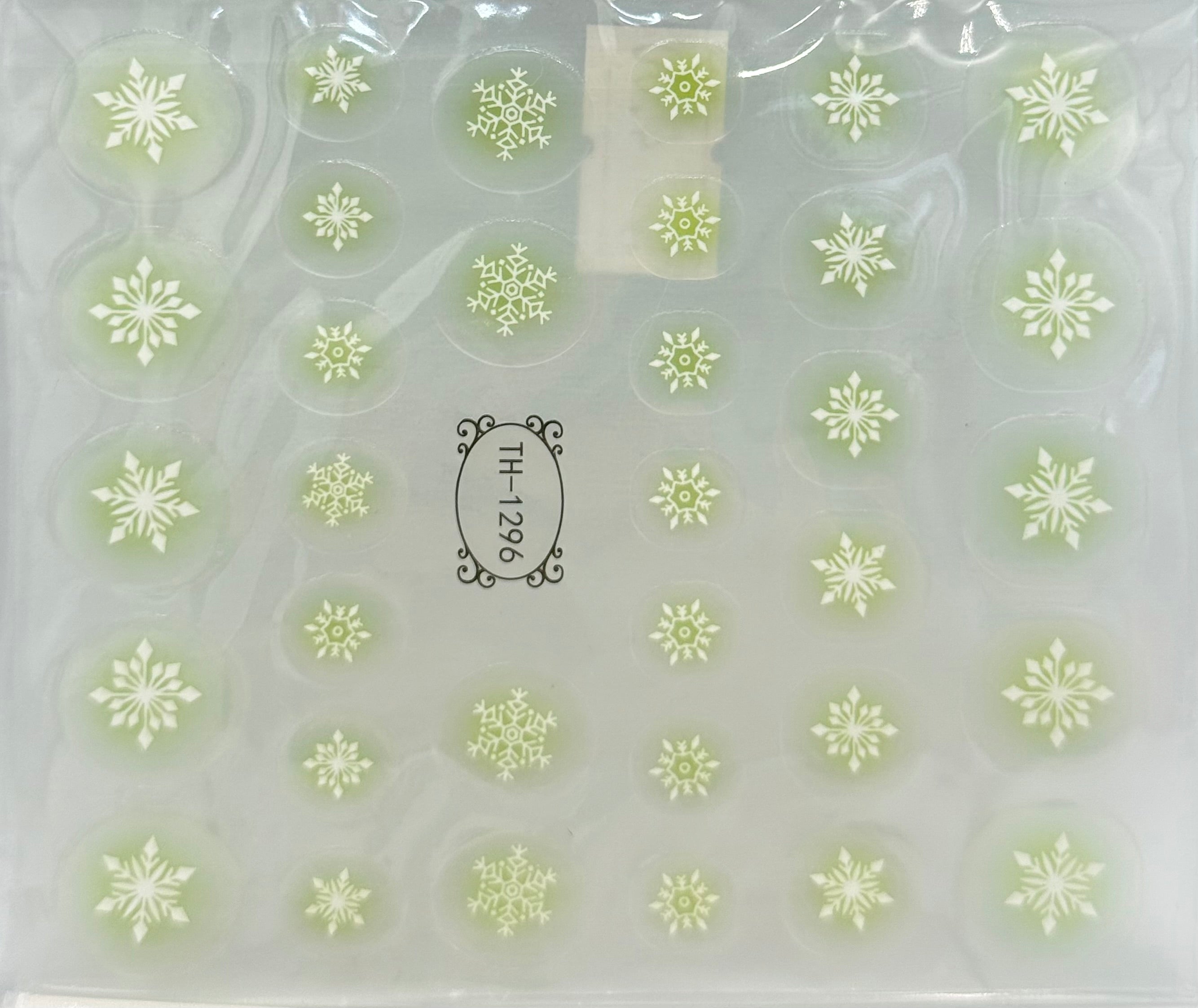 Christmas snowflake stickers