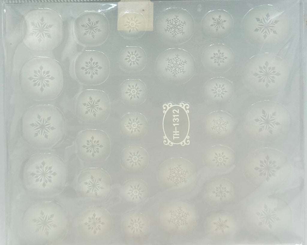 Christmas snowflake stickers