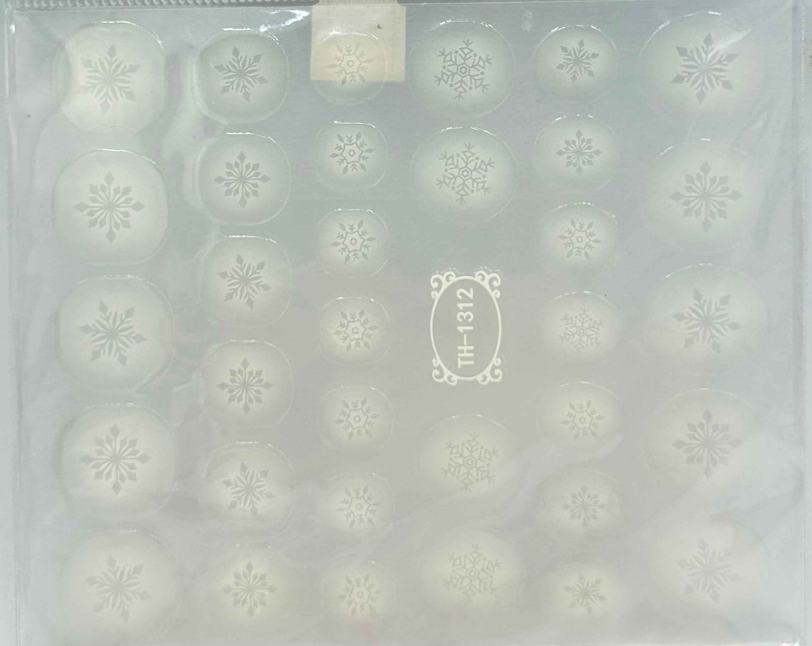 Christmas snowflake stickers