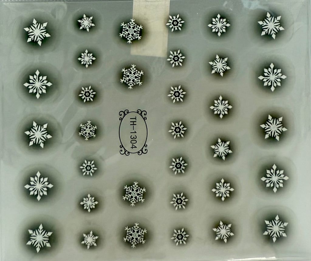 Christmas snowflake stickers