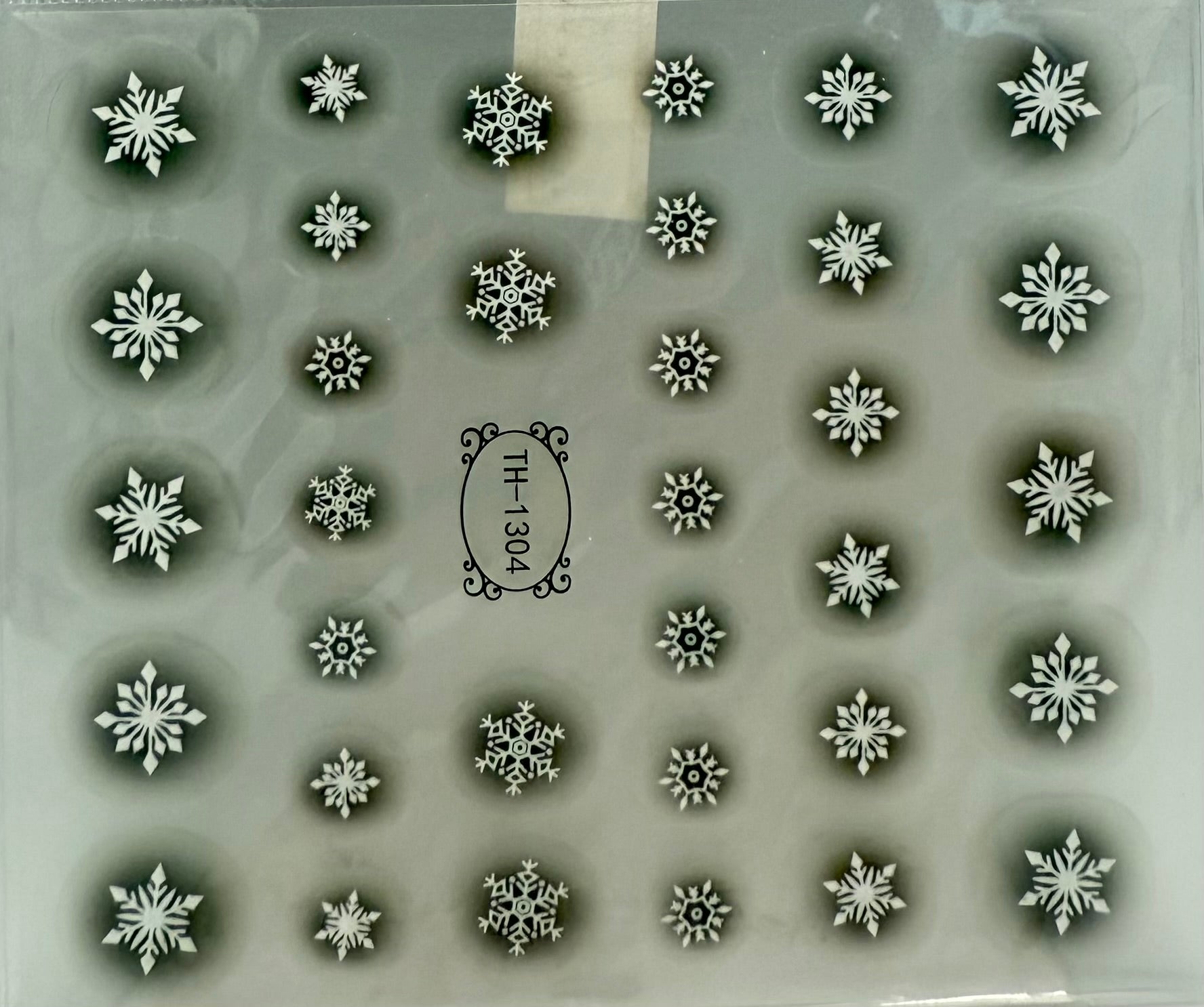 Christmas snowflake stickers