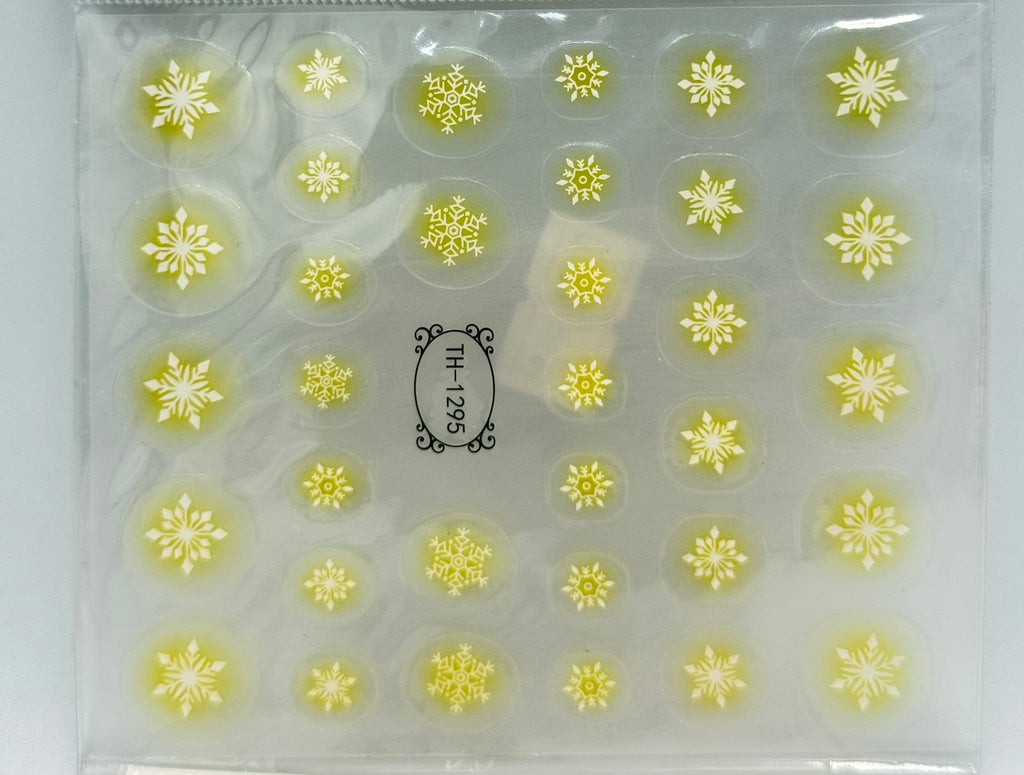 Christmas snowflake stickers