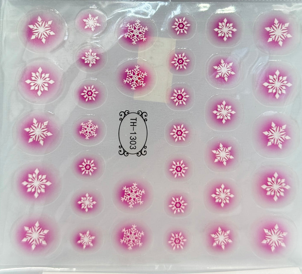 Christmas snowflake stickers